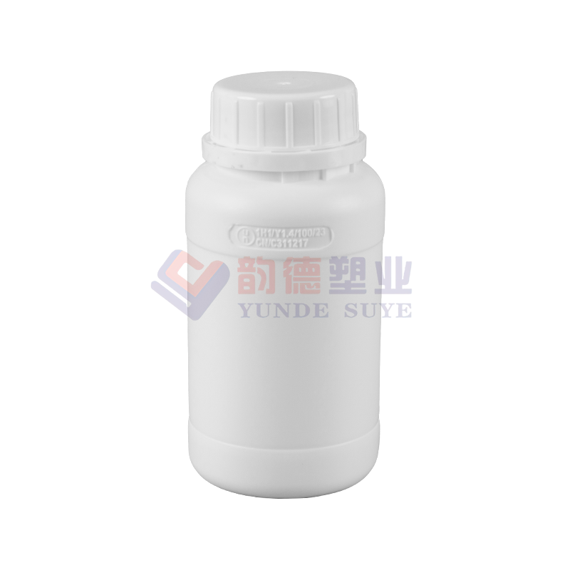 Zadebljana prozirna okrugla boca s fluoridnom zaštitom 250 ml-01
